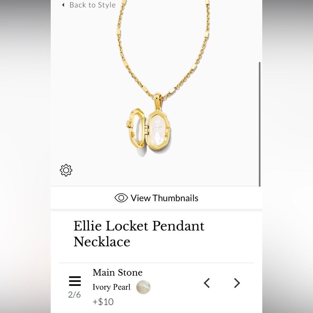 🌼KENDRA SCOTT ELLIE LOCKET NECKLACE